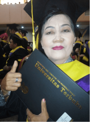 Household mother Edi Yuniari Graduation